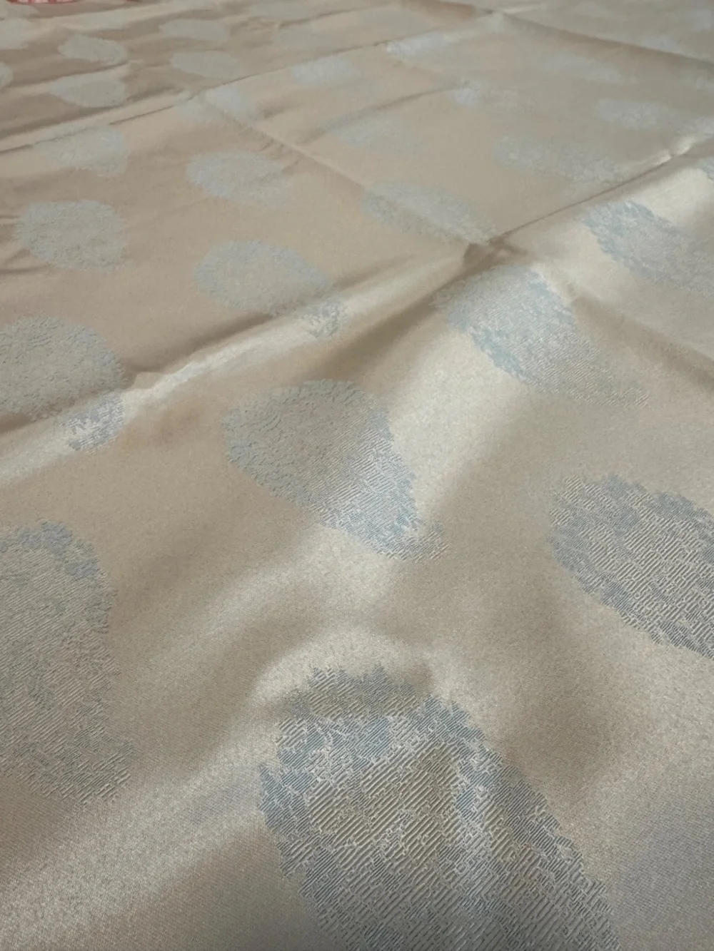 51 x 56 Gold Paisley Fabric